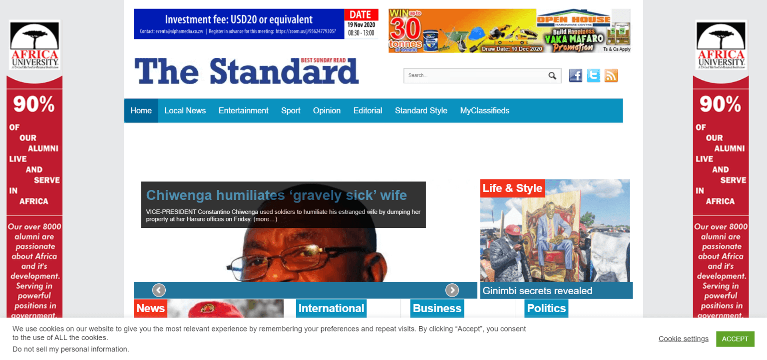 Zimbabwe 7 The Standard website