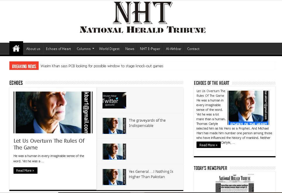 pakistan english newspapers 12 national herald tribune website