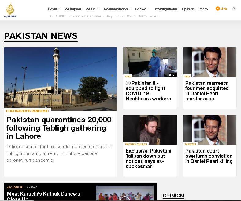 pakistan english newspapers 18 pakistan news from al jazeera website