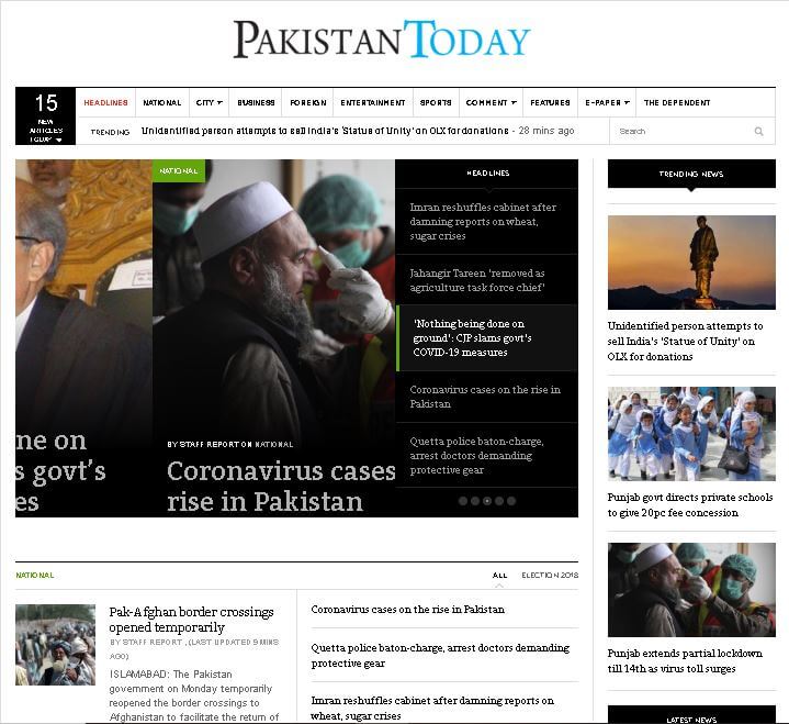 pakistan english newspapers 5 pakistan today website