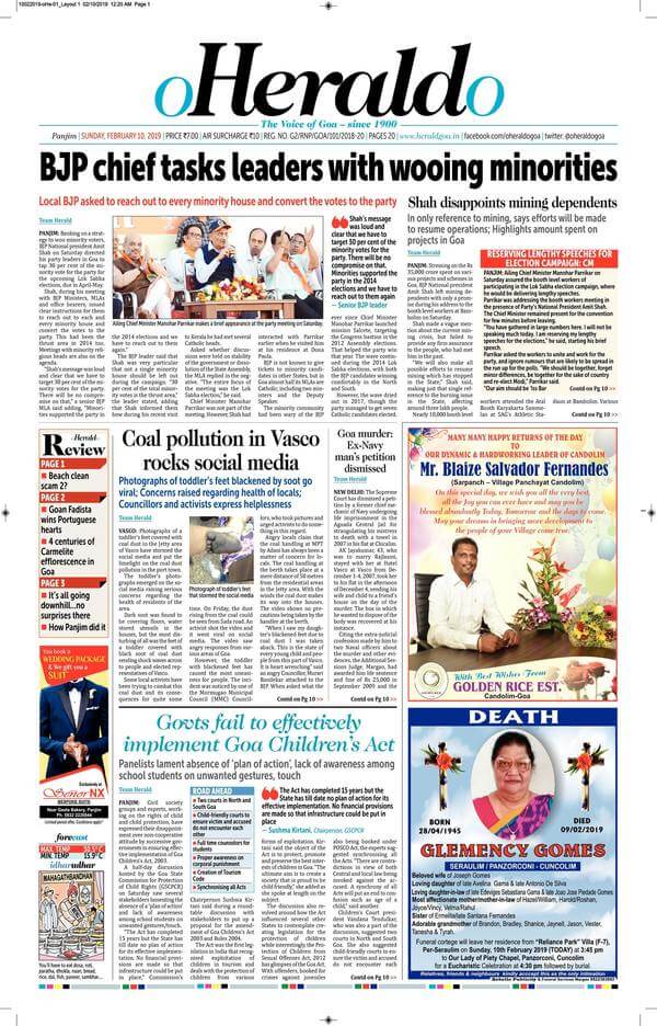 Goa Newspapers 02 O Heraldo Goa