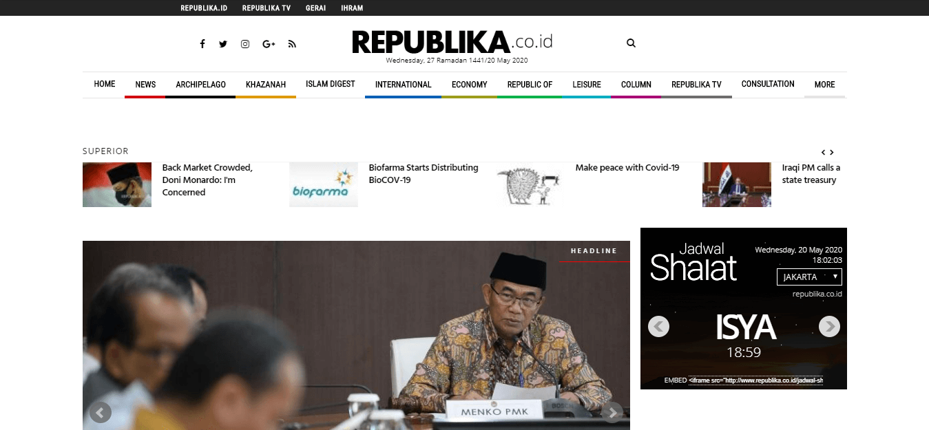 Indonesian Newspaper 05 Republika website