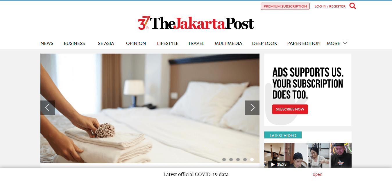 Indonesian Newspaper 08 The Jakarta Post website