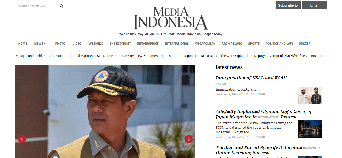 Indonesian Newspaper 09 Media Indonesia website