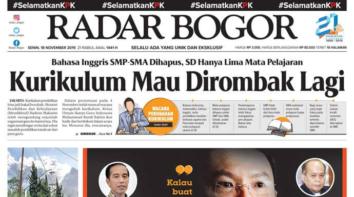 Indonesian Newspaper 14 Radar Bogor