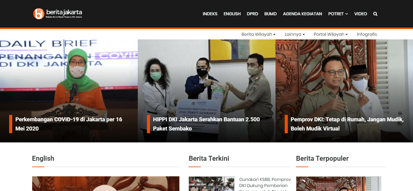Indonesian Newspaper 36 Berita Jakarta website