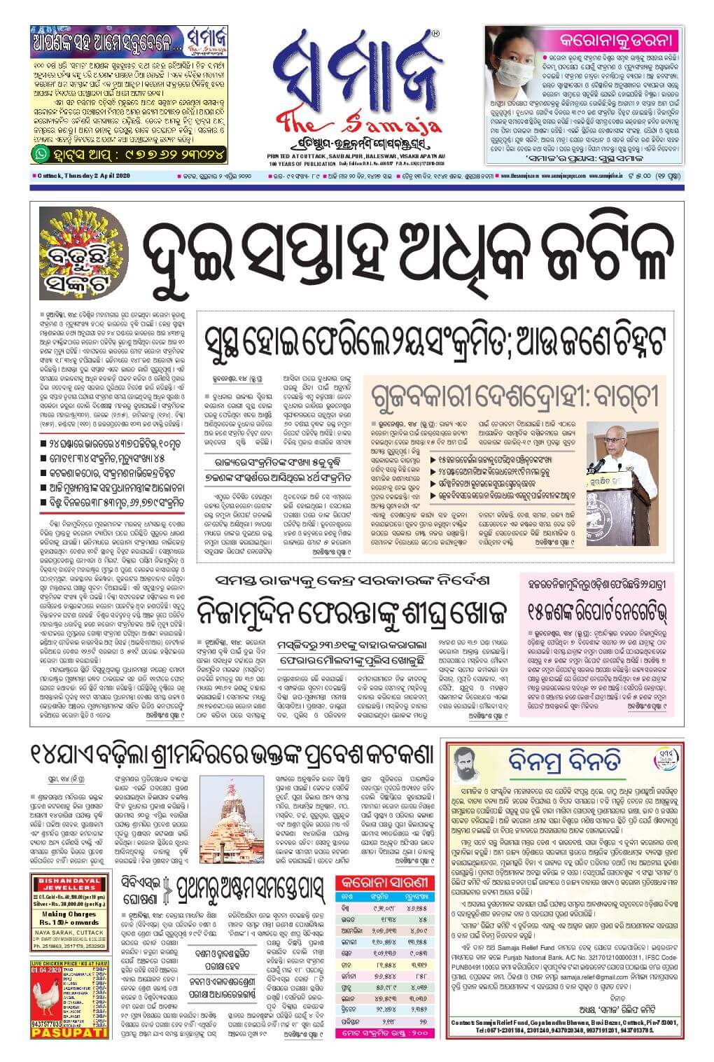 Odia Newspapers 11 The Samaja