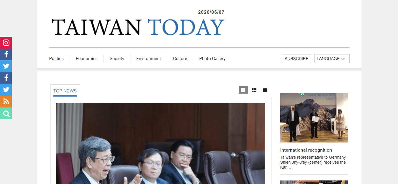 Taiwan Newspapers 10 Taiwan Journal Website