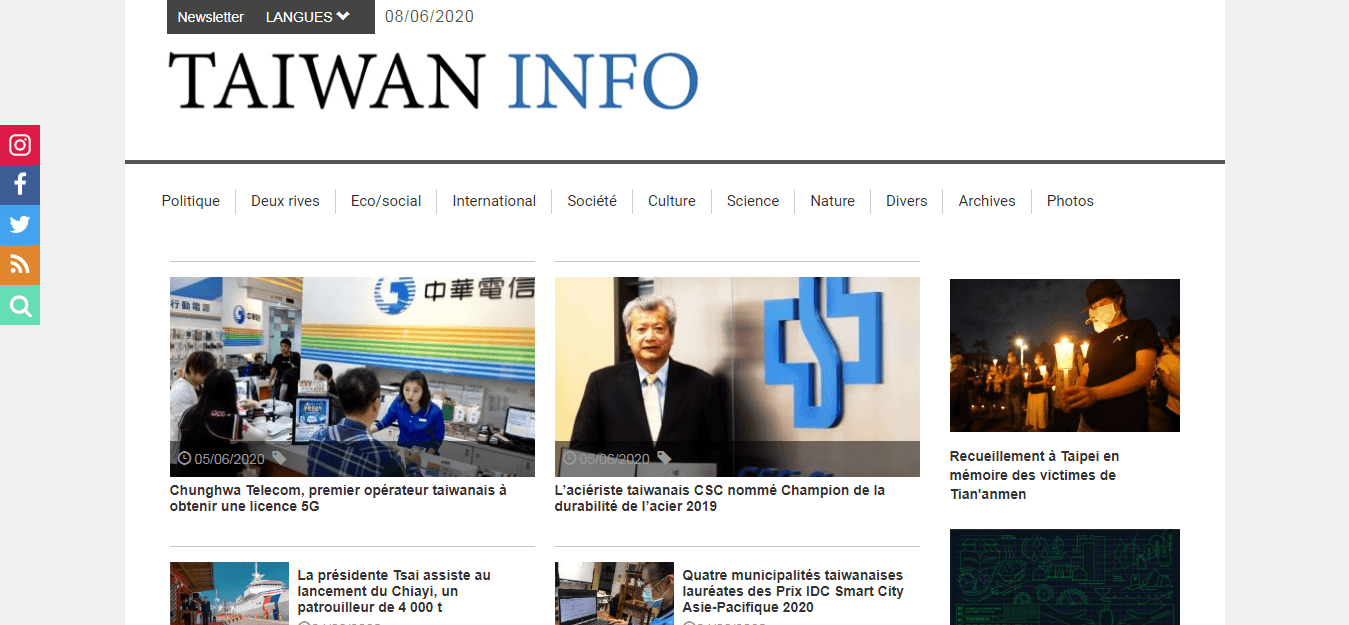 Taiwan Newspapers 20 Taiwan Info website