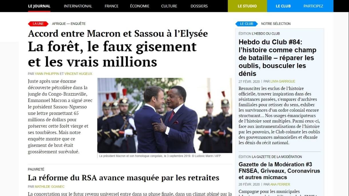 france newspapers 2 Mediapart website