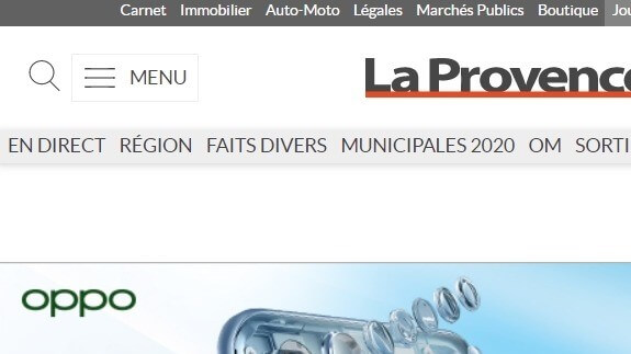france newspapers 25 La Provence website