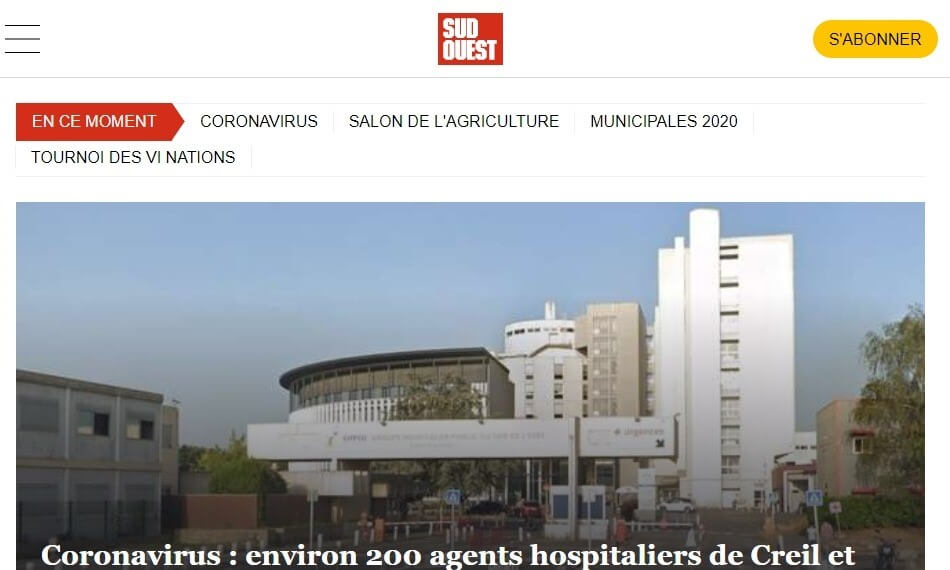 france newspapers 27 Sud Ouest website