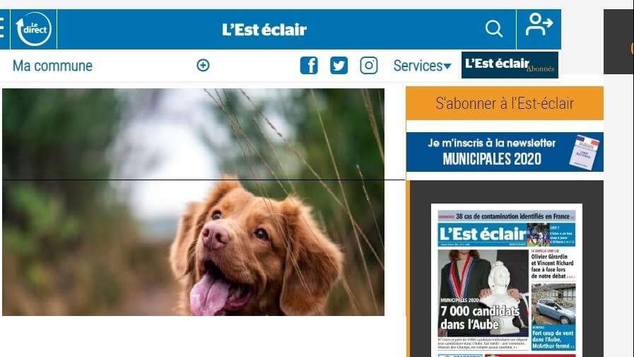 france newspapers 33 L’Est Éclair website