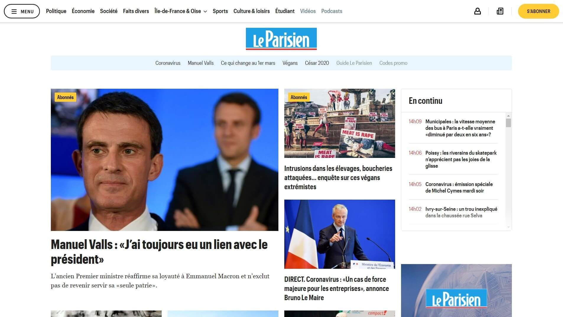 france newspapers 6 le parisien website