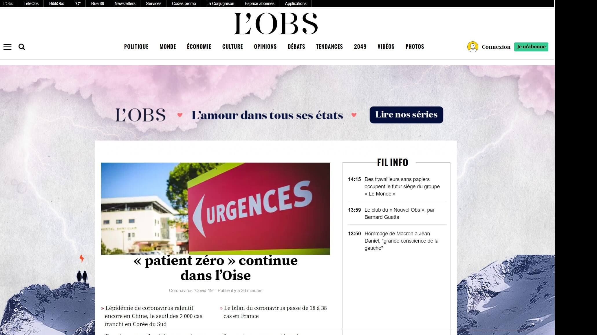 france newspapers 8 Le Nouvel Observateur website