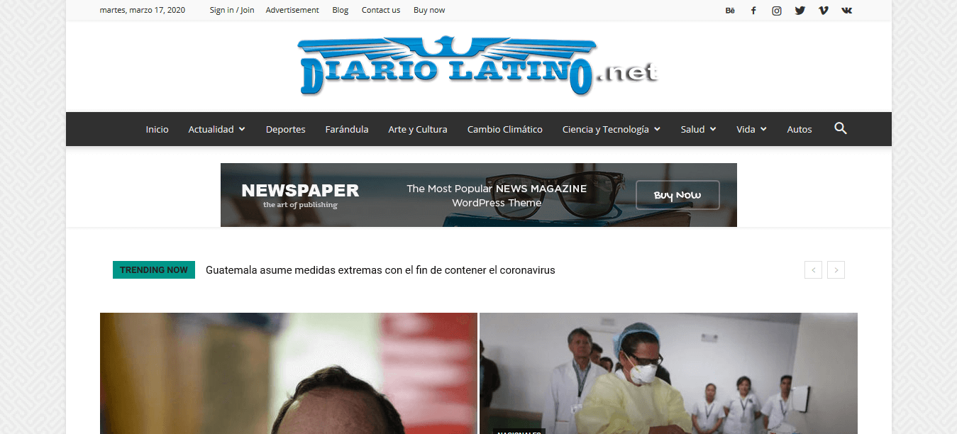 periódicos de El Salvador 12 Diario Latino web
