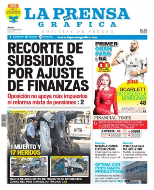 periódicos de El Salvador 2 La Prensa Grafica