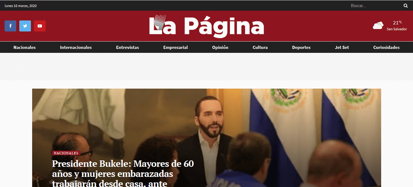 periódicos de El Salvador 4 La Pagina web