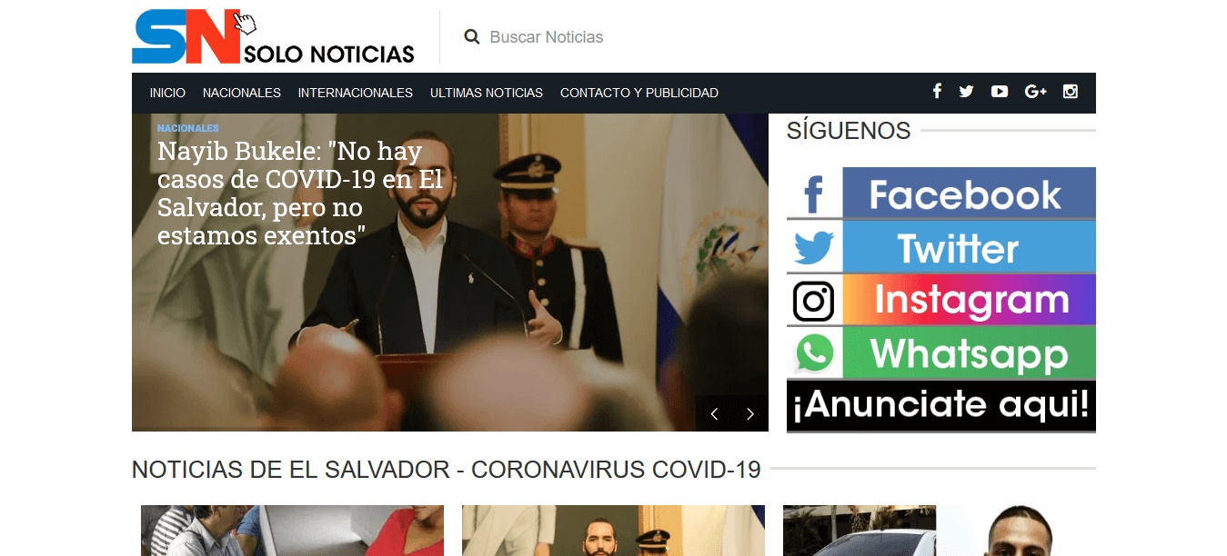 periódicos de El Salvador 6 Solo Noticias web