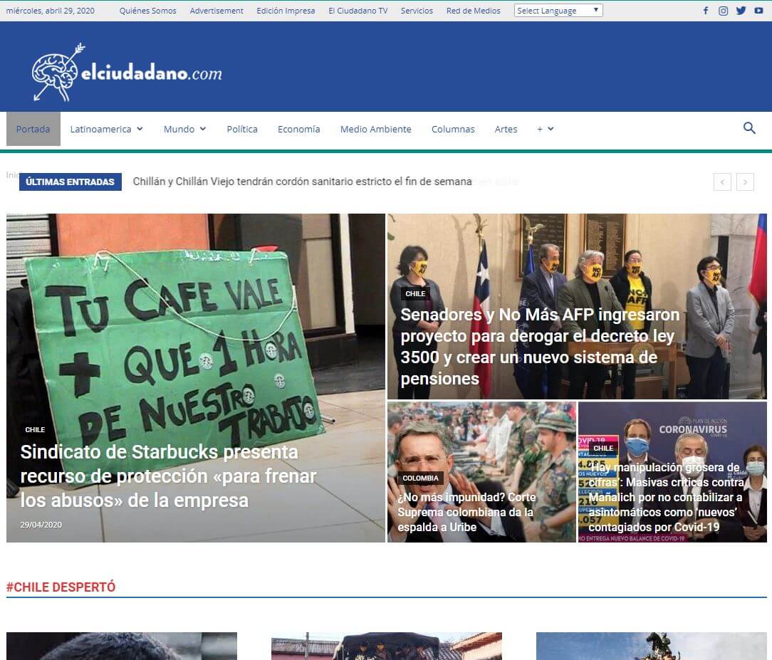 periodicos de chile 08 el ciudadano website