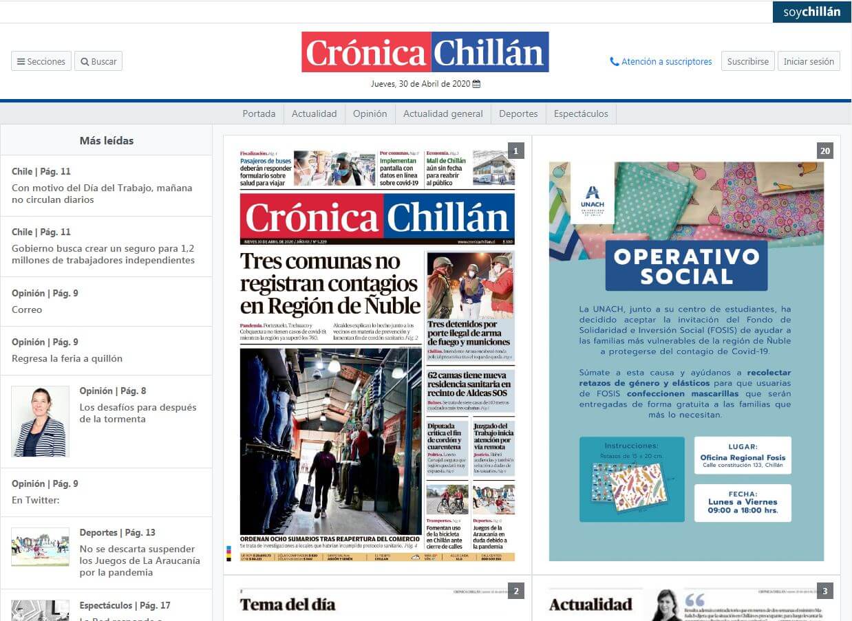 periodicos de chile 09 cronica chillan website
