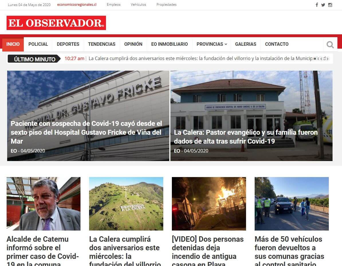 periodicos de chile 23 el observador website 1