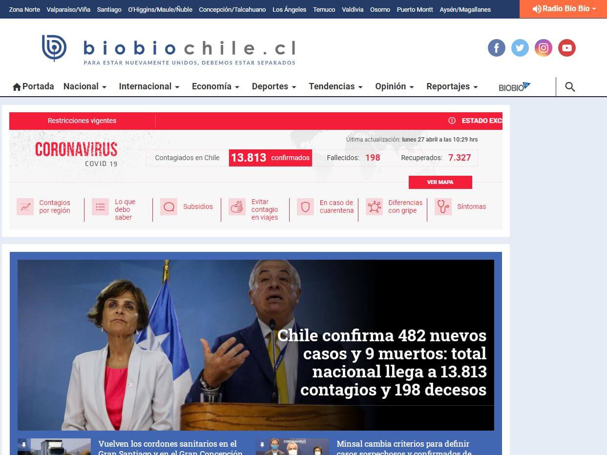 periodicos de chile 35 biobiochile website