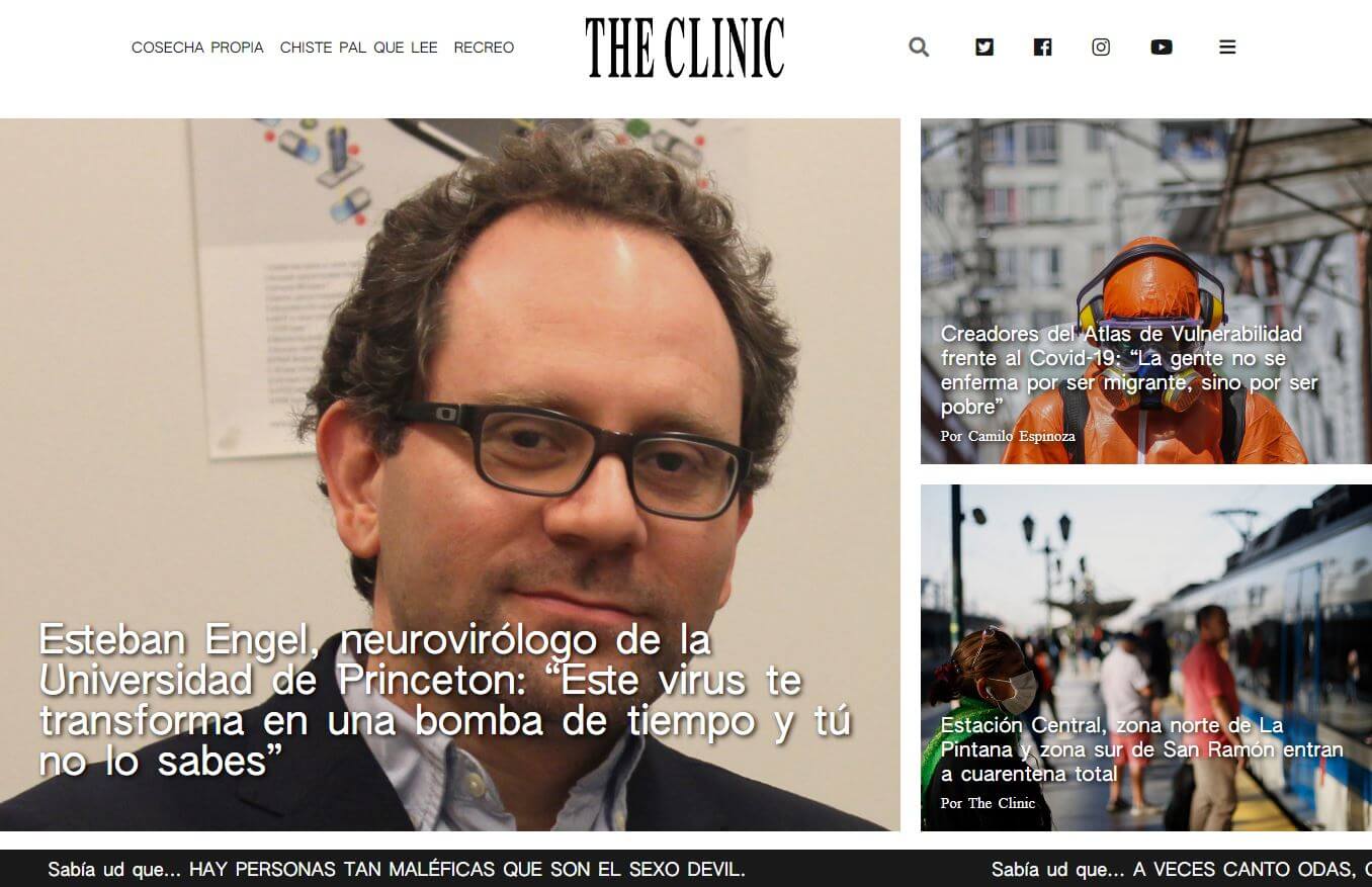 periodicos de chile 52 the clinic website