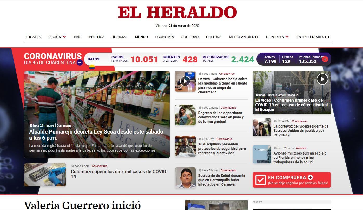 periodicos de colombia 04 el heraldo website