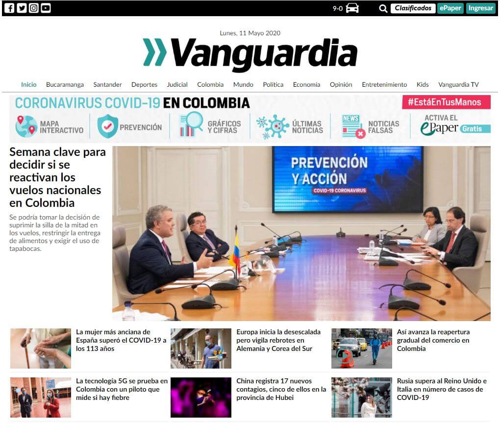 periodicos de colombia 05 vanguardia website