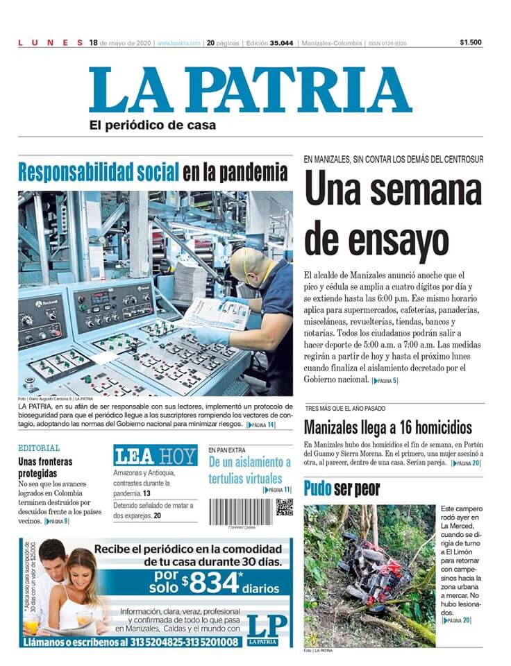 periodicos de colombia 13 la patria