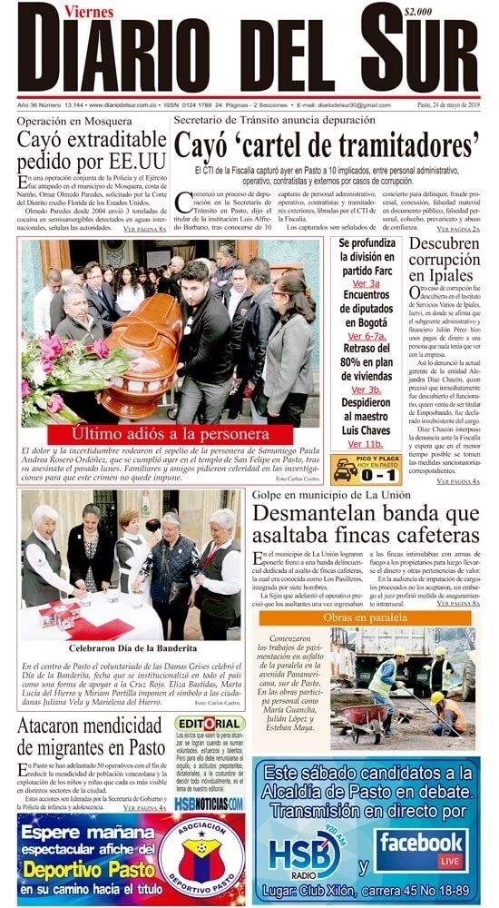 periodicos de colombia 24 diario del sur