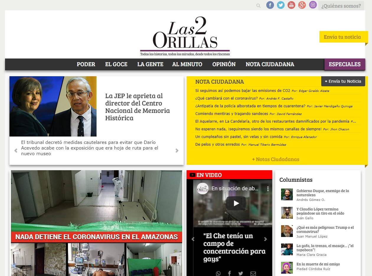 periodicos de colombia 27 las2orillas website