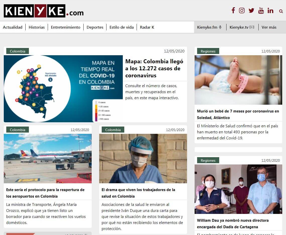periodicos de colombia 32 kienyke website