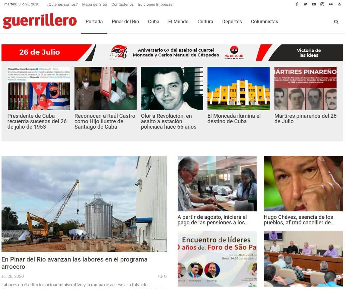 periodicos de cuba 13 guerrillero website