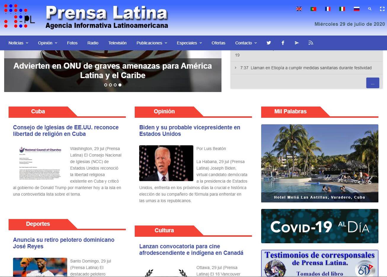 periodicos de cuba 31 prensa latina website