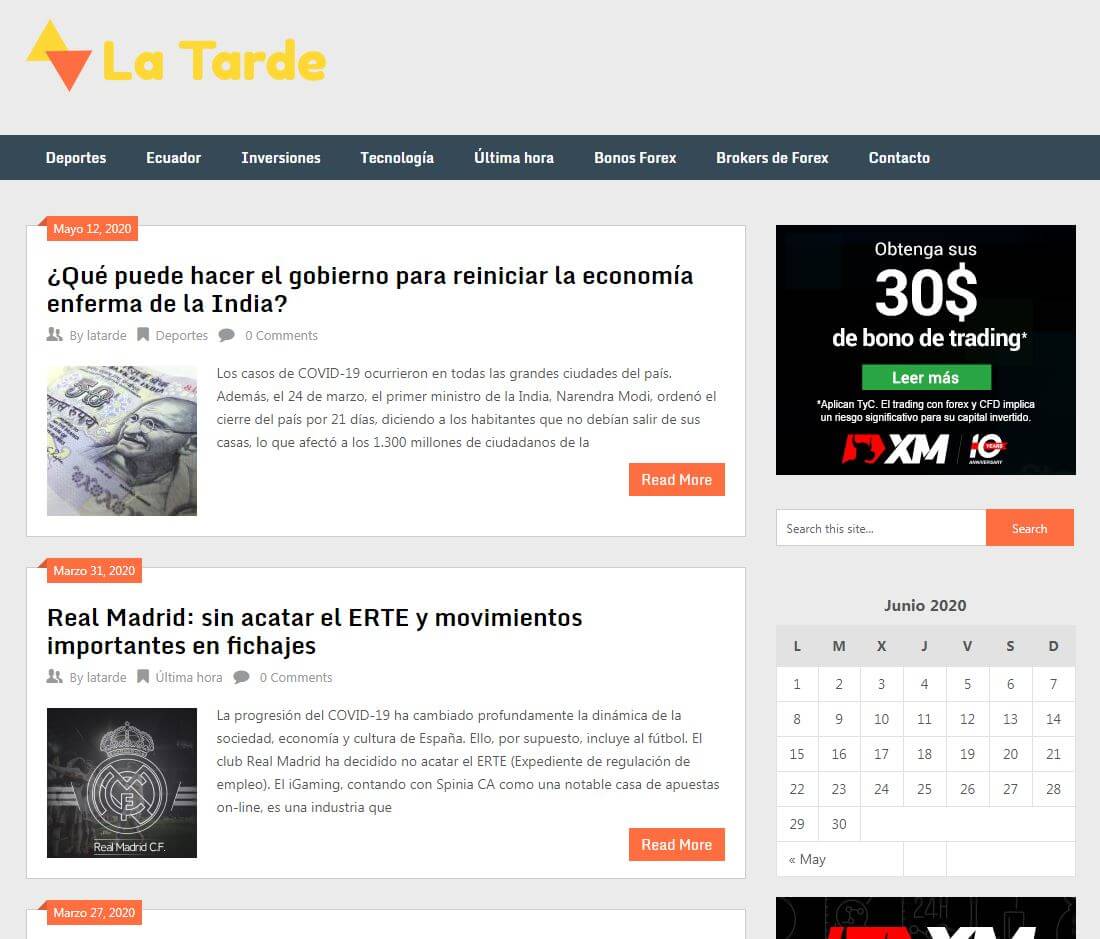 periodicos de ecuador 14 la tarde website