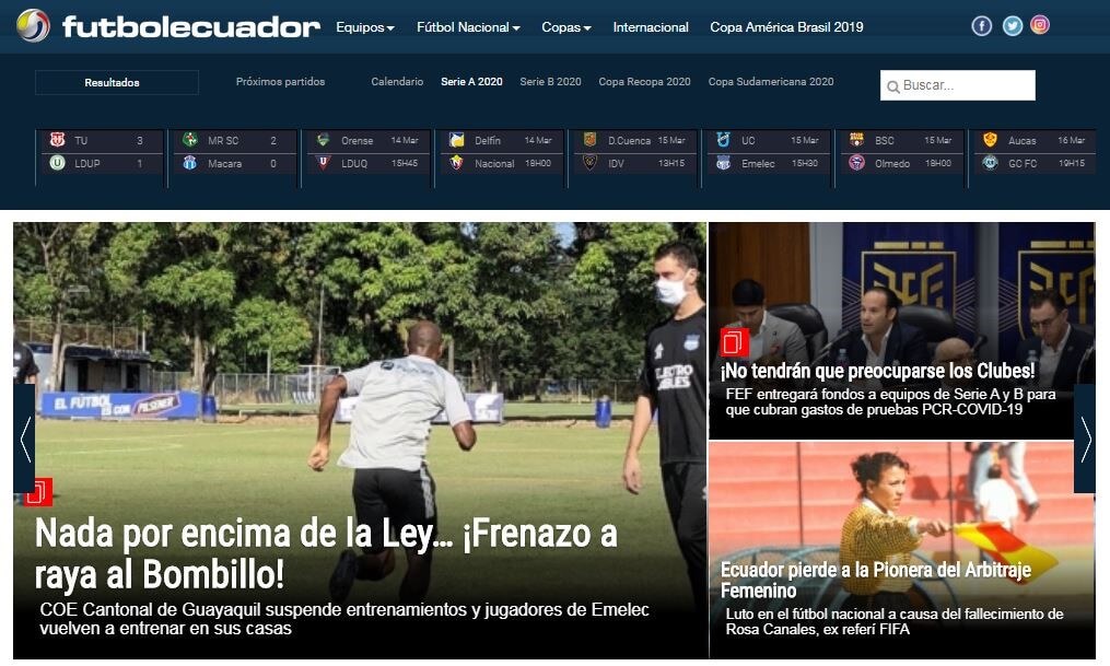 periodicos de ecuador 17 futbolecuador com website