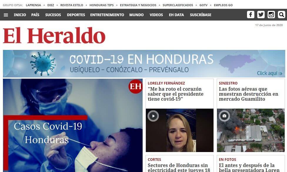 periodicos de honduras 03 el heraldo website