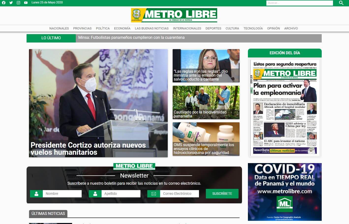 periodicos de panama 08 metro libre website