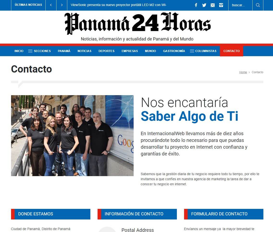 periodicos de panama 10 panama 24 horas website