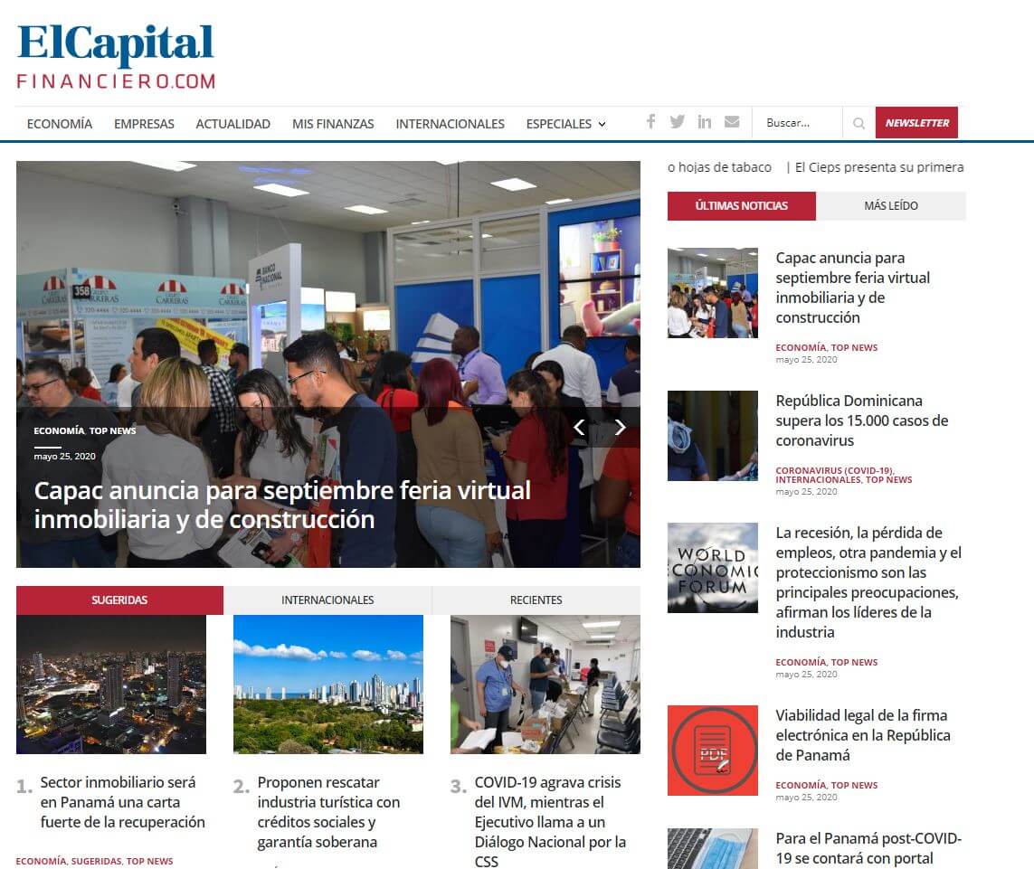 periodicos de panama 15 capital financiero website