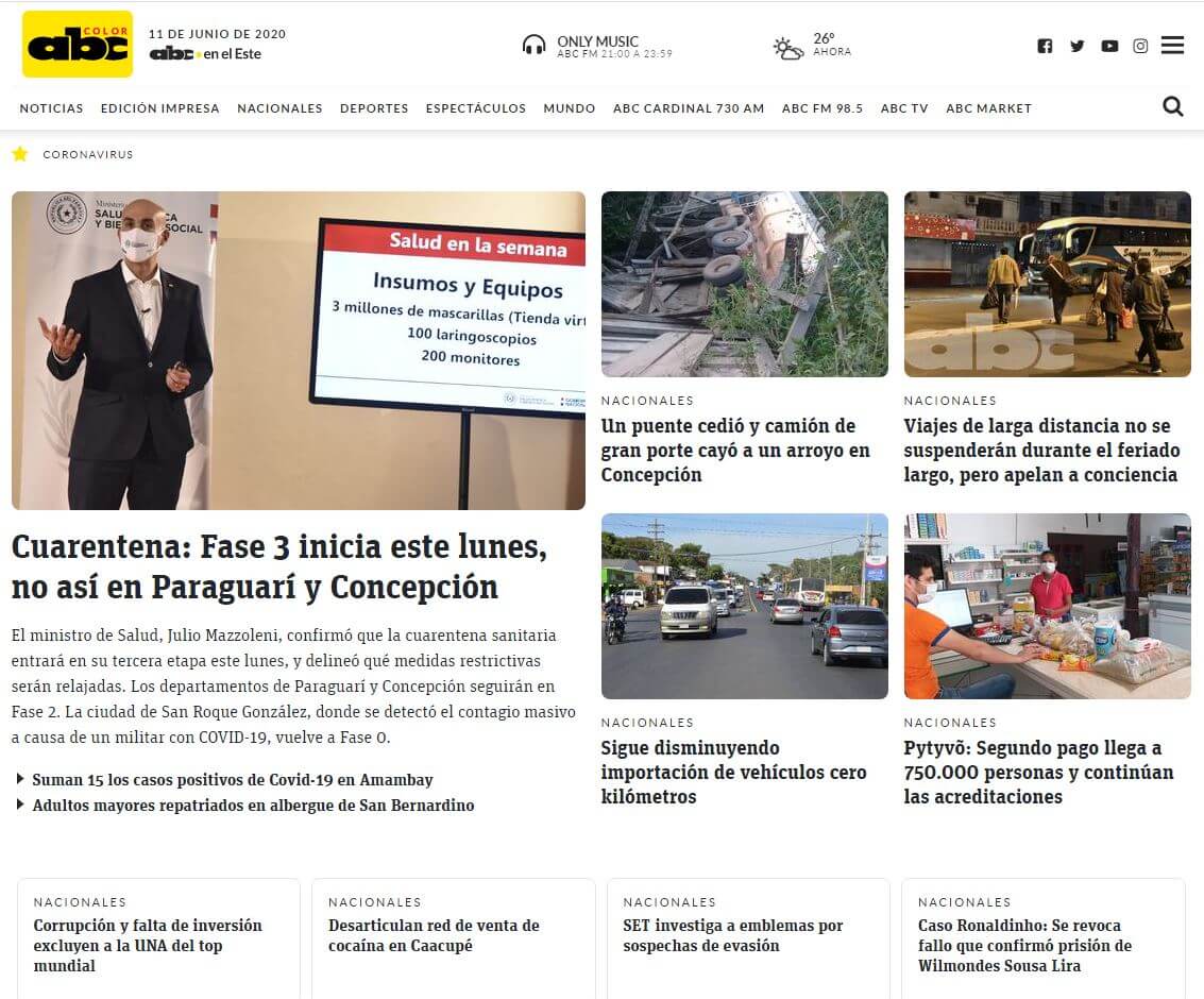 periodicos de paraguay 01 abc color website