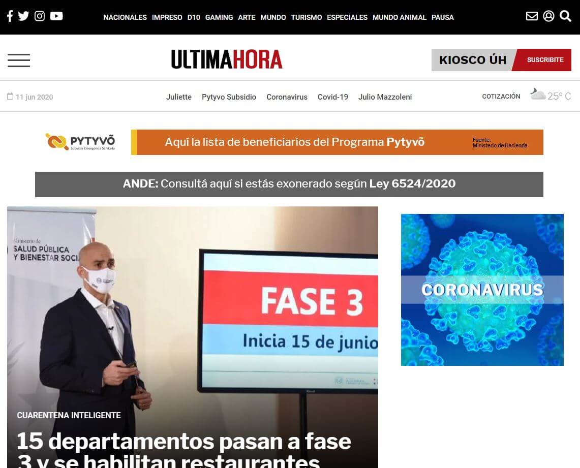 periodicos de paraguay 02 ultima hora website