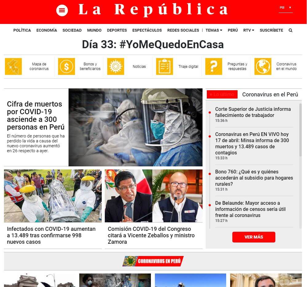 periodicos de peru 01 la republica website