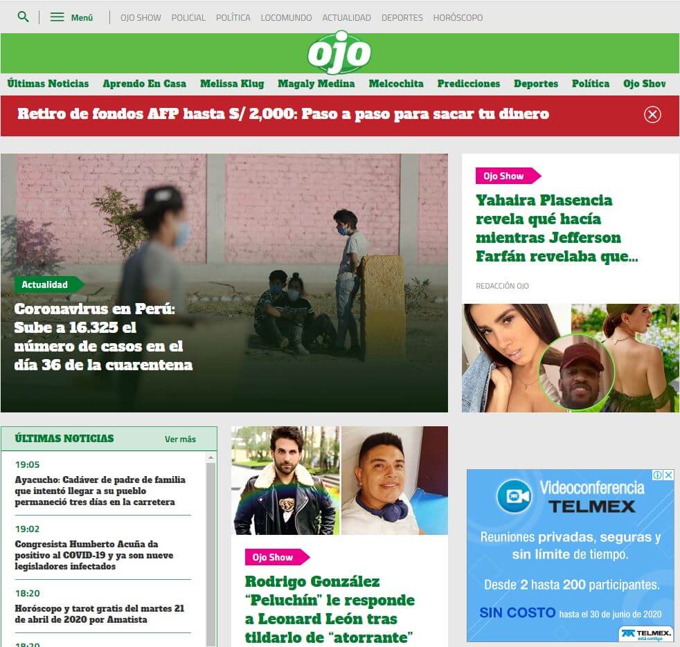 periodicos de peru 09 diario ojo website