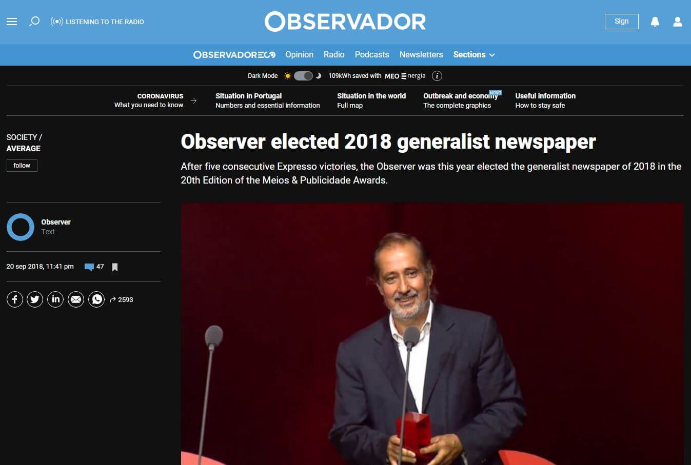 periodicos de portugal 18 observador website