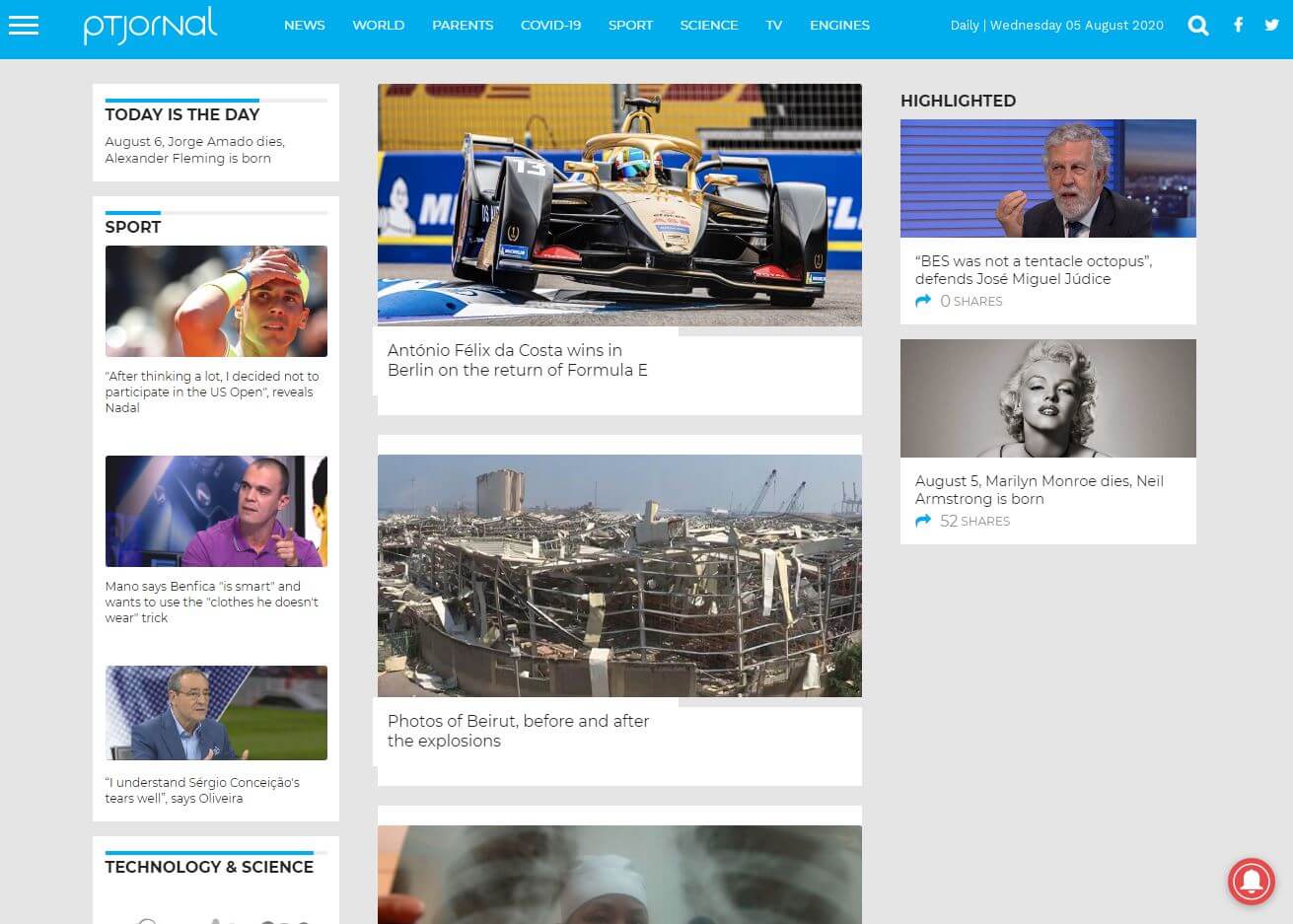 periodicos de portugal 21 pt jornal website
