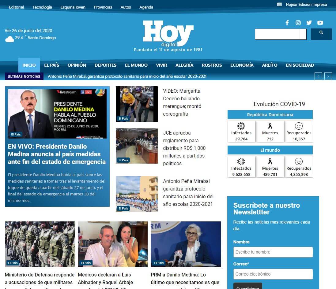 periodicos de republica dominicana 03 hoy website