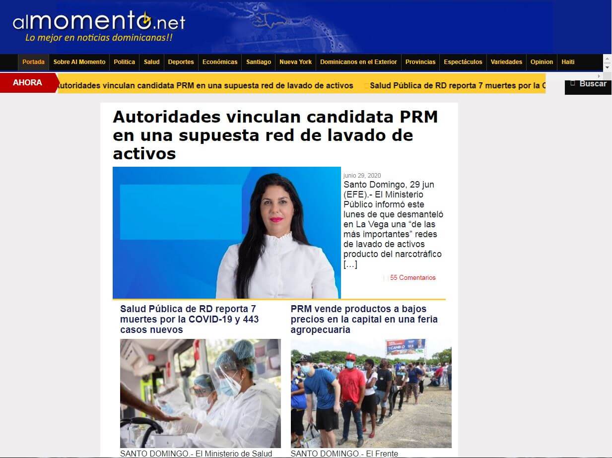 periodicos de republica dominicana 12 al momento website